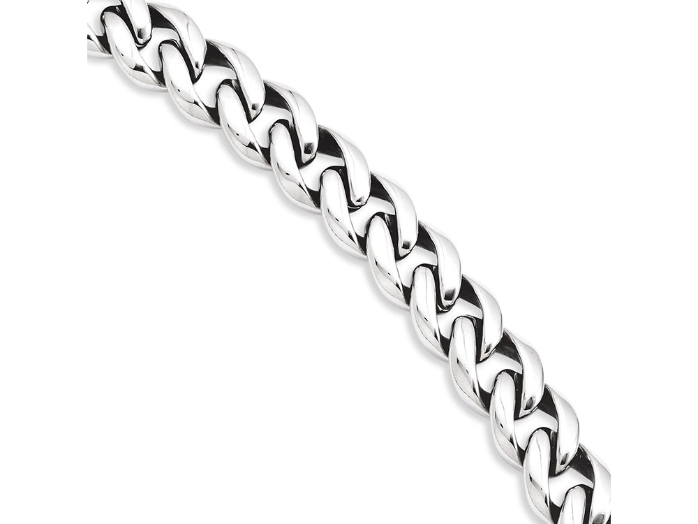 Chisel Stainless Steel Polished Link 8.25in Bracelet