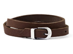 Chisel Stainless Steel Brown Leather Bracelet