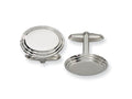 Chisel Stainless Steel Cuff Links