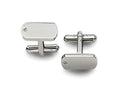 Chisel Stainless Steel Diamond Accent Cuff Links