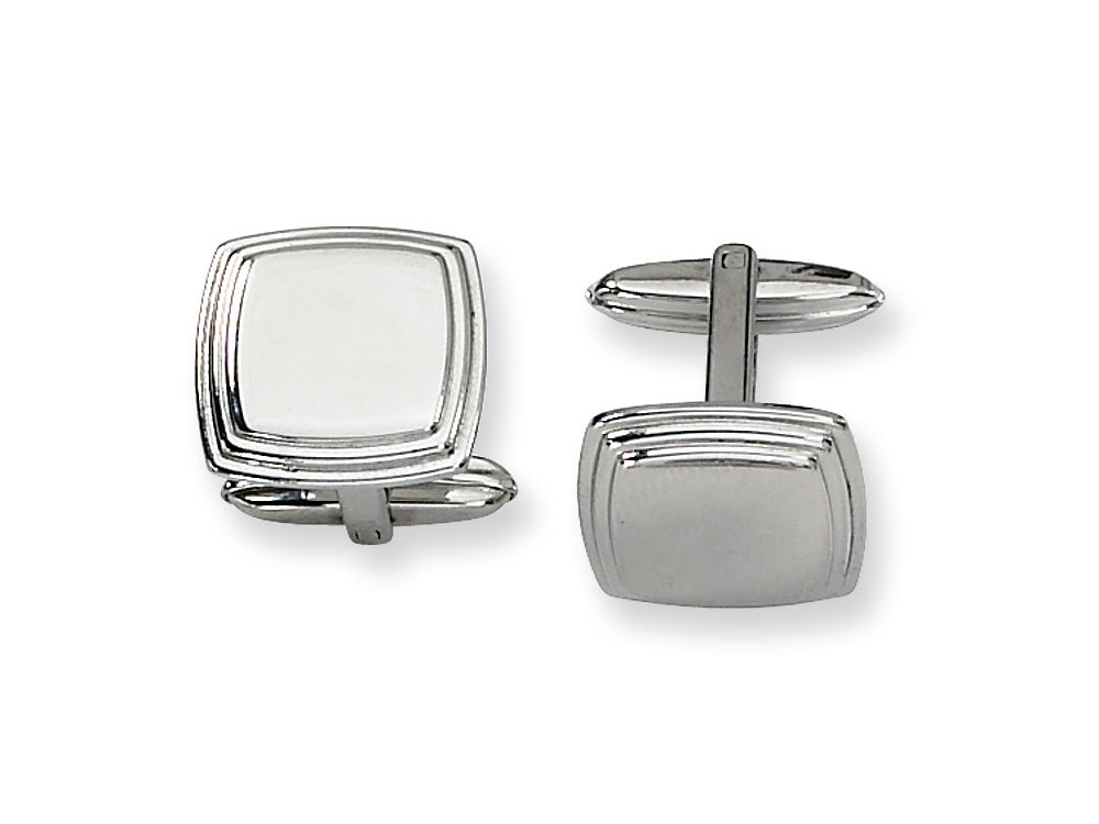 Chisel Stainless Steel Cuff Links