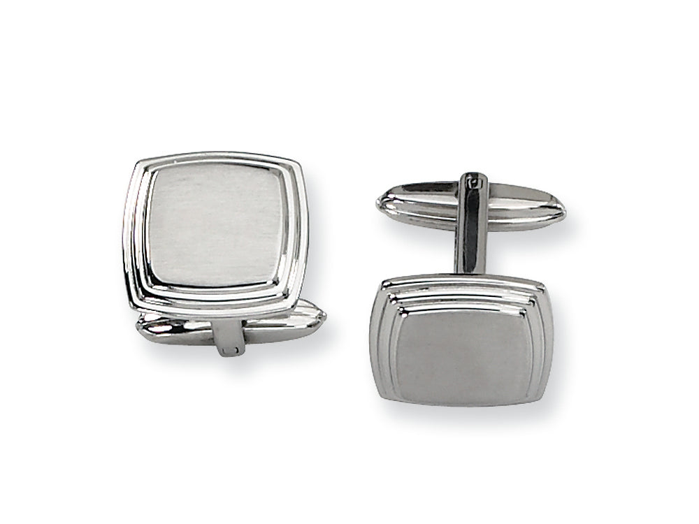 Chisel Stainless Steel Cuff Links