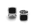 Chisel Stainless Steel Carbon Fiber Cuff Links