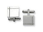 Chisel Stainless Steel Polished Cuff Links