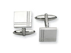 Chisel Stainless Steel Polished Cuff Links