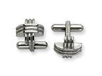 Chisel Stainless Steel Fancy X Cuff Links
