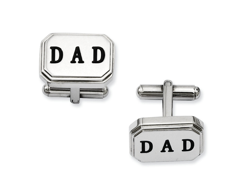 Chisel Stainless Steel Dad Cuff Links