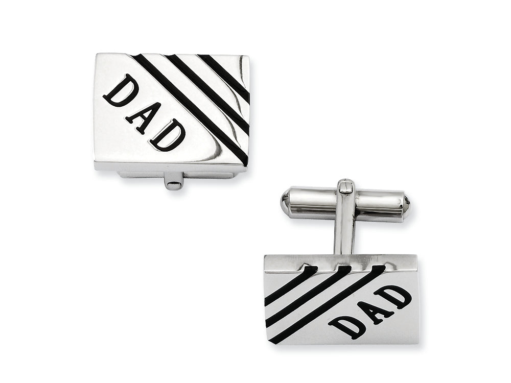 Chisel Stainless Steel Dad Cuff Links