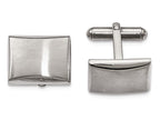 Chisel Stainless Steel Polished And Brushed Cuff Links