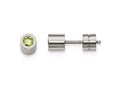 Chisel Stainless Steel CZ May Birthstone Polished Post Earrings
