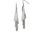 Chisel Stainless Steel Polished Shepherd Hook Dangle Earrings