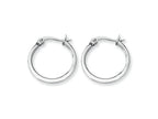 Chisel Stainless Steel 16mm Diameter Hoop Earrings