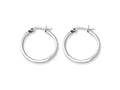 Chisel Stainless Steel 20mm Diameter Hoop Earrings