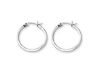 Chisel Stainless Steel 20mm Diameter Hoop Earrings
