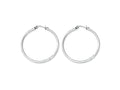 Chisel Stainless Steel 35mm Diameter Hoop Earrings