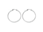 Chisel Stainless Steel 35mm Diameter Hoop Earrings