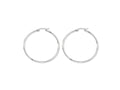 Chisel Stainless Steel 45mm Diameter Hoop Earrings