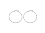 Chisel Stainless Steel 45mm Diameter Hoop Earrings