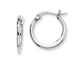 Chisel Stainless Steel 19mm Diameter Hoop Earrings