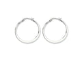 Chisel Stainless Steel 30mm Diameter Hoop Earrings