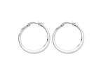Chisel Stainless Steel 30mm Diameter Hoop Earrings