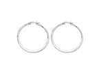 Chisel Stainless Steel 40mm Diameter Hoop Earrings
