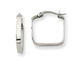 Chisel Stainless Steel 20mm Sqaure Hoop Earrings