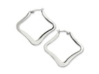 Chisel Stainless Steel Polished Hoop Earrings