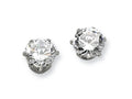 Chisel Stainless Steel 7mm CZ Stud Earrings