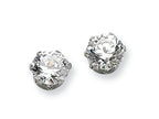 Chisel Stainless Steel 6mm CZ Stud Earrings