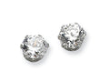Chisel Stainless Steel 6mm CZ Stud Earrings