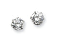 Chisel Stainless Steel 4mm CZ Stud Earrings
