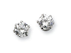 Chisel Stainless Steel 4mm CZ Stud Earrings