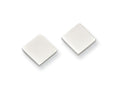Chisel Stainless Steel Polished Square Post Earrings