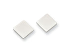 Chisel Stainless Steel Polished Square Post Earrings