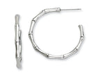 Chisel Stainless Steel Polished J Hoop Earrings