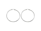 Chisel Stainless Steel Polished 60mm Hoop Earrings