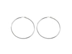 Chisel Stainless Steel Polished 70mm Hoop Earrings