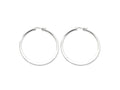 Chisel Stainless Steel Polished 50mm Hoop Earrings