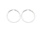 Chisel Stainless Steel Polished 50mm Hoop Earrings