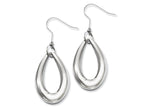 Chisel Stainless Steel Polished Teardrop Dangle Earrings