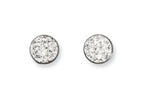 Chisel Stainless Steel Clear Crystal Post Earrings
