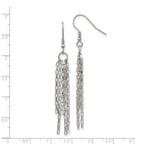 Chisel Stainless Steel Multistrand Box Chain Dangle Earrings
