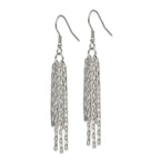 Chisel Stainless Steel Multistrand Box Chain Dangle Earrings