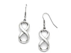 FJC Finejewelers Stainless Steel Polished Infinity Symbol Shepherd Hook Earrings