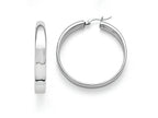 Chisel Stainless Steel Polished 6.75mm Hoop Earrings