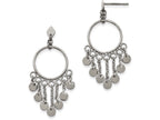 Chisel Stainless Steel Polished Dangle Post Earrings