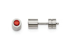 Chisel Stainless Steel CZ July Birthstone Polished Post Earrings