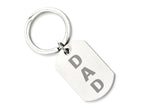 Chisel Stainless Steel Brushed Dad Key Ring