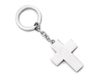 Chisel Stainless Steel Polished Cross Key-Ring